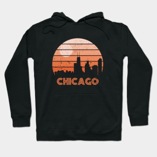 Retro Sunset Chicago Hoodie